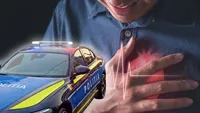Un american a făcut infarct într-un sediu al Poliției din județul Olt, după ce a fost oprit de agenți