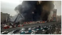 Incendiu de proporții la Teheran. Un bazar a luat foc