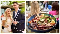 FOTO + VIDEO Imagini de colecție cu masa de după cununia Andreei Bălan. Bonus – meniul de lux oferit invitaților