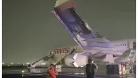 Motorul unui avion Swiss Air, cu 232 de pasageri la bord, a luat foc la decolare VIDEO