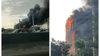 VIDEO Incendiu devastator la un mall din Teheran