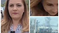 VIDEO ŞOCANT: Jurnalistă surprinsă de explozia dronei marine în direct. A fugit în timpul transmisiei