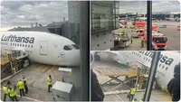 Panică pe aeroport. Avion prăbușit în dreptul porții de îmbarcare, sunt victime