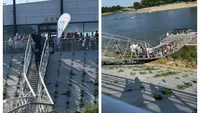 Incident grav la Călărași, de ”Zilele Dunării”. O pasarelă plină cu turiști s-a prăbușit în ziua inaugurării