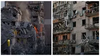 VIDEO Cel puțin 27 de morți după cel mai dur atac al Rusiei asupra Kievului. Zeci de clădiri, transformate în ruine