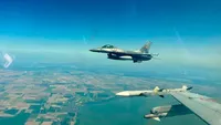MApN a publicat imagini de la misiunea de doborâre a dronei de duminică: „Reperat, identificat, angajat și neutralizat!”. Ce rachete au folosit piloții români și costul lor