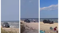 Amenda uriașă pe care a primit-o un bucureștean care s-a plimbat cu mașina printre turiștii de pe plaja din Vadu. IMAGINI VIRALE