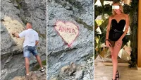Ea este ANNA, femeia care l-a făcut pe bucureșteanul de 55 de ani, cu soție și copil acasă, să-i scrie numele pe o stâncă de pe Transfăgărășan. Pasiunea pentru blonda fit i-a luat mințile FOTO
