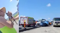 Șoferiță beată, circ cu poliția după ce a făcut accident. Femeia avea o alcoolemie de 3,2 la mie în sânge