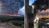 Potop de drone peste Moscova, în cel mai intens atac de acest fel din ultimii doi ani. Capitala Rusiei, bombardată masiv, oamenii fug mâncând pământul din calea atacurilor VIDEO