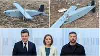 Alertă maximă în timpul vizitei lui Nicușor Dan la Chișinău. Cinci drone au survolat spațiul aerian al Republicii Moldova, una s-a prăbușit în apropierea capitalei