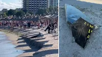 Noi fragmente de dronă, găsite printre turiști în stațiunea Saturn. Plaja a fost evacuată