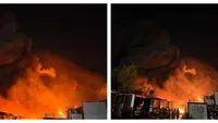 Incendiu puternic în București. A fost emis RO-Alert