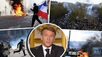 Macron, după furia care a devastat Franța sâmbătă: ”Cei care au distrus trebuie să plătească. Cei care au jefuit trebuie să restituie” / ”Ţara are nevoie de ordine, de linişte, şi nu de o escaladare a conflictului”