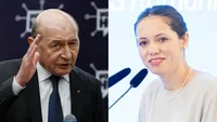 Traian Băsescu susține că Mirabela Grădinaru ar putea candida la alegerile prezidențiale: „A învățat mersul pe covoare prin toate capitalele, s-ar putea să se pregătească un candidat în felul acesta”