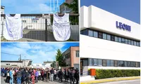 Protest de mare amploare la fabrica Leoni din Luduș, care va fi închisă. 200 de angajați acuză că nu le sunt respectate drepturile sociale