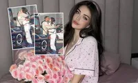 Andreea Bostănică, surprinsă în ipostaze tandre, în parcare, cu noul iubit. Abush este cu 8 ani mai mare decât „regina TikTok-ului”