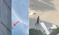 China: Un avion de mici dimensiuni a lovit cea mai înaltă clădire din Beijing