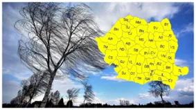 Cod galben de vânt, vremea se strică înainte de weekend. ANM a realizat prognoza meteo pentru octombrie 2023