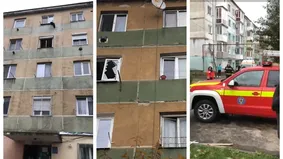 Explozie puternică într-un bloc din Lugoj. 23 de apartamente au fost afectate