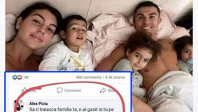 Ce comentariu i-a lăsat un român lui Cristiano Ronaldo, la poza asta: 'Să-ți trăiască famili ta, n-ai găsit și tu pe cineva să-ți…'