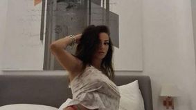 FOTO. Larisa Drăgulescu, ce apariție în zăpadă! Fosta nevastă a gimnastului Marian Drăgulescu s-a pozat pentru fani