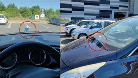 O femeie a găsit o sticlă de apă pe capota mașinii! A aflat ce însemnă, de fapt, și a rămas mască