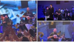 VIDEO-EXCLUSIV - Ploaie de bani la concertul lui Bogdan de la Ploiești: 
