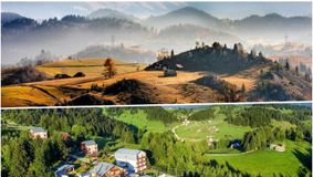 Satul din România care a devenit celebru în urma unei fotografii. Toamna vine cu peisaje ireale