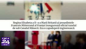 Moment istoric: Regina Elisabeta a II-a și Președintele Francois Mitterrand inaugurează tunelul dintre Marea Britanie și Europa