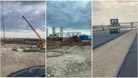 Autostrada Moldovei, mai aproape de a fi gata de circulație! Imagini spectaculoase cu mobilizarea șantier