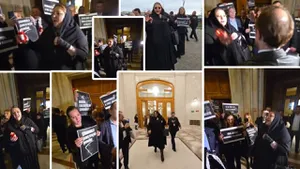 Diana Șoșoacă, DELIR total la CCR! A mers cu un cortegiu funerar la sediul instituției, cu o coroană de flori și lumânări, după ce i-au omorât orice speranță de a candida la prezidențiale. Lidera SOS le-a cântat „Veșnica pomenire” judecătorilor