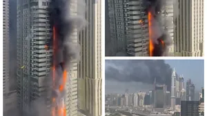 Incendiu puternic la un zgârie-nori din Dubai. Un bloc cu 67 de etaje a luat foc. Mărturiile cutremurătoare ale supraviețuitorilor VIDEO