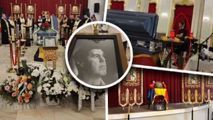 Imagini dureroase de la priveghiul lui Mihai Leu. Familia și apropiații îi aduc marelui campion un ultim omagiu