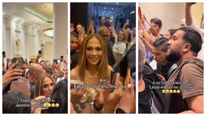 Tzancă Uraganu i-a cântat maneaua ei lui Jennifer Lopez! „Aia din filme americane! Ce talent când îi dă drumul la dans!” Reacţia vedetei a devenit virală! Imagini supertari! VIDEO