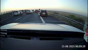 Accidente în lanț pe Autostrada Soarelui. Aglomerație pe drumul spre mare