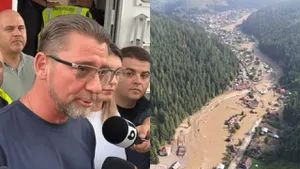Prefectul Sucevei, în mijlocul sinistraților din Broșteni: „Nu mai trimiteți produse, nu mai e nevoie de apă, nu mai e nevoie de mâncare. Mai facem o inundație cu câtă apă avem”