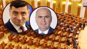Sala de plen a parlamentului, aproape goală la citirea moțiunilor contra guvernului Bolojan. N-au fost interesați nici măcar inițiatorii!