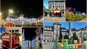 Reportaj! Cum a durat Târgul de Crăciun din Craiova doar o oră! Luminiţe, kurtos colac şi iz de campanie electorală: “Olguţa, premier! E mai buna decât Orban!”