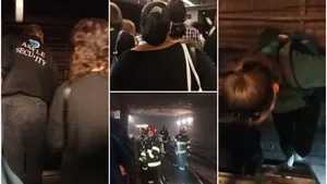 Primele imagini de la evacuarea călătorilor din metrou! 