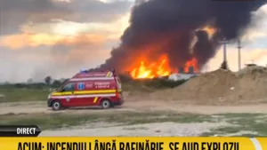 Incendiu violent în Pitești. Mobilizare masivă. Pompierii s-au deplasat cu 7 autospeciale (FOTO + VIDEO)