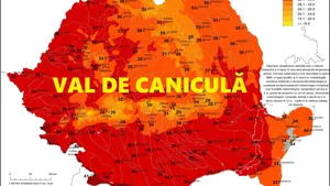Vine canicula! Temperaturi de foc și aer irespirabil în România în următoarele trei zile. ANM a emis și cod galben de furtuni