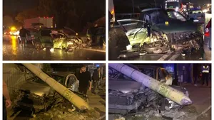Val de accidente în Bucureşti. Maşini distruse şi mai mulţi răniţi