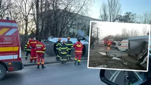 Carambol cu trei mașini pe Șoseaua Vitan - Bârzești. Două eleve care mergeau pe trotuar au fost lovite de o mașină răstunată. Unul dintre șoferi era drogat cu cocaină