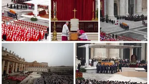 Funeraliile fostului papă Benedict al XVI-lea. Ceremonia religioasă este prezidată de Papa Francisc