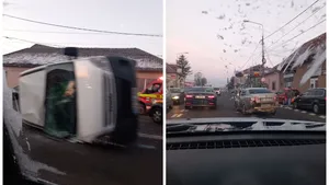 Carambol cu trei maşini la Bihor, 15 persoane au ajuns la spital. Accident de COD ROŞU