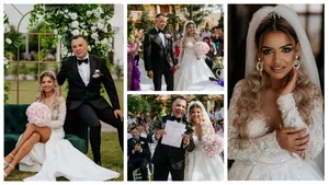 Nuntă de basm în Banat. Claudia Ionaș, fiica lui Florin Generalul, s-a căsătorit cu alesul inimii ei. Numai rochia a costat 15.000 de lei