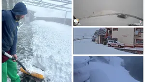Val de aer polar peste România. Vremea s-a răcit drastic, la munte a nins. Strat de zăpadă de 20 cm la Bâlea Lac