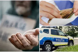 De necrezut! Cum a scăpat un cerșetor de 72 de ani din Sibiu de amendă. Polițiștilor nu le-a venit să creadă!