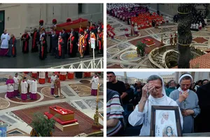 Sicriul cu trupul Papei Francisc a fost depus la Bazilica Sfântul Petru. Credincioșii își pot lua rămas-bun până vineri
